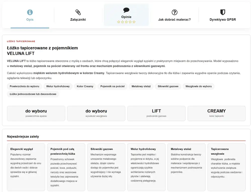 Opis produktu