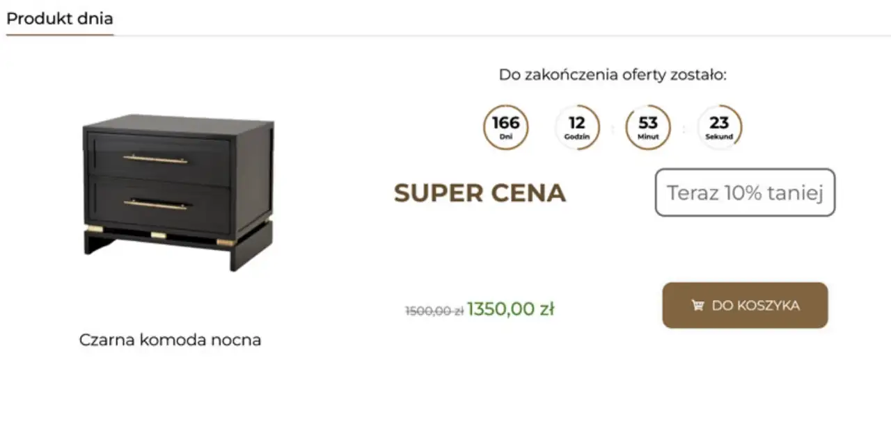 Promocje czasowe i produkt dnia