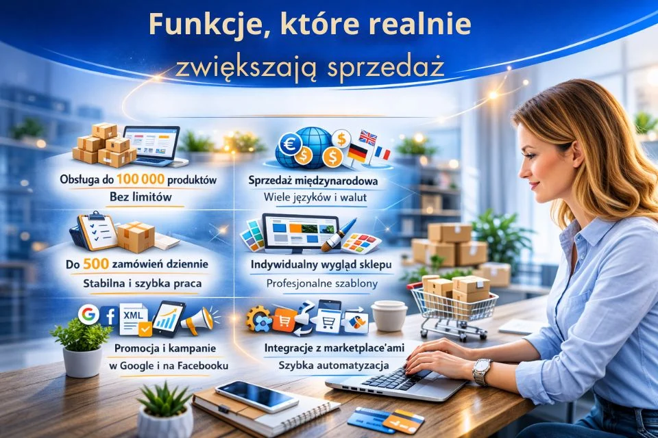 Ilustracja: Funkcje, które realnie zwiększają sprzedaż