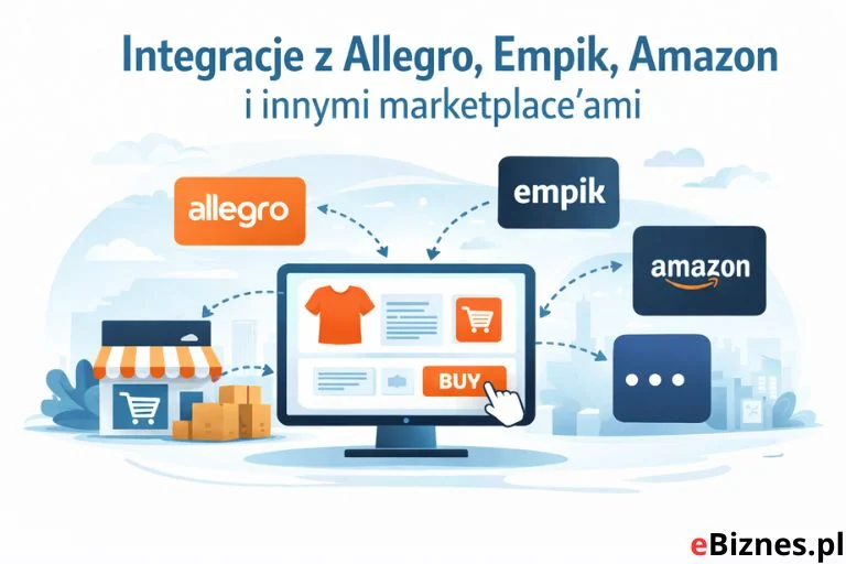 Ilustracja: Integracje z Allegro, Empik, Amazon i innymi marketplace’ami