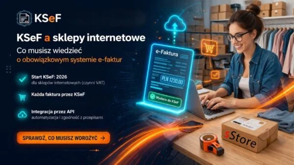 Ilustracja: Korzyści z KSeF dla sklepów internetowych